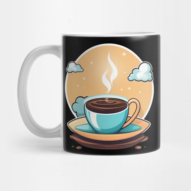 Hot coffee cup with steam by AhmedPrints